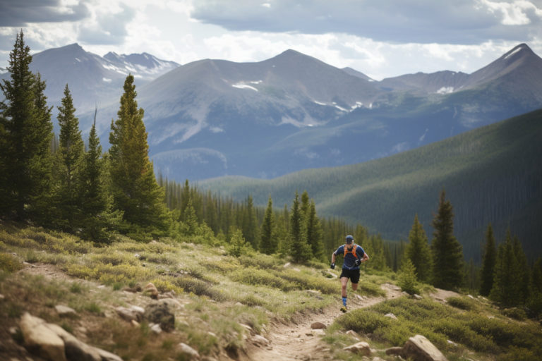 Correr em trilhas desafiadoras nas Montanhas Rochosas
